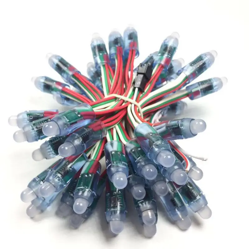 US $115.44 1000pcs 12mm WS2811 2811 IC Full Color Pixel LED Module Light DC 5V Waterproof IP68 RGB Color Digital LED Pixel Light Wholesale