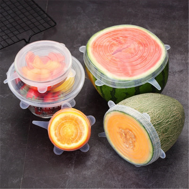

Silicone Food Lids for Cookware Bowl Conservation Reusable Silicon Stretch Lids Vacuum Durable Silicone Cover Lids