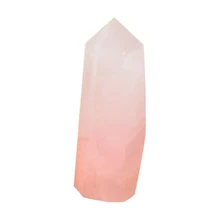 80-90 мм Природный камень розовый кварц кристалл палочка целебный минеральный камень продвижение