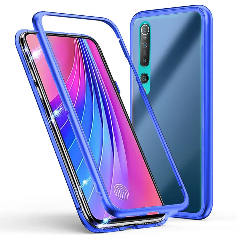 Для Xiaomi Mi 10 / Pro Магнитный адсорбционный чехол металлическая рамка флип