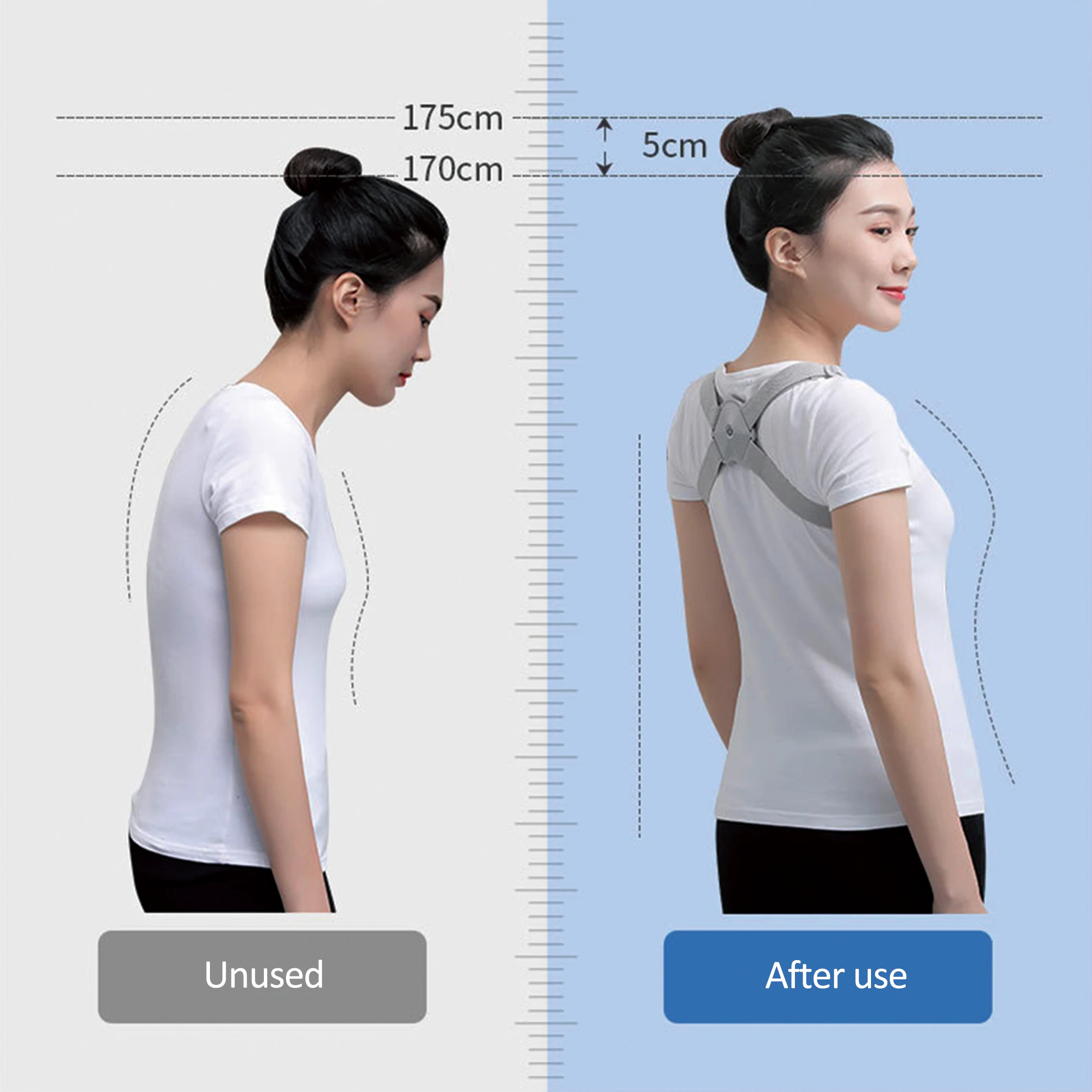 

Smart Back Correction Instrument for Children's Adult Back Posture Corrector Brace Spine Support Belt Adjustable Adult Corset