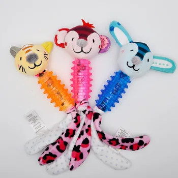 

New Cute Rattles Plush Stuffed Rattles Baby Toy Stroller Animal Toys Clip Lathe Hanging Seat Stroller Toys for children