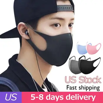 

50pcs Breathable Mouth Mask Reusable Anti Pollution Unisex Thin Dust-proof Washable Mask Shield Wind Proof Mouth Cover