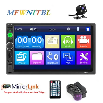 

LTBFM 2 din Car Radio 7" Autoradio Multimedia Player 2DIN 7010 Touch Auto Audio Car Stereo Bluetooth Mirrorlink Rearview Camera