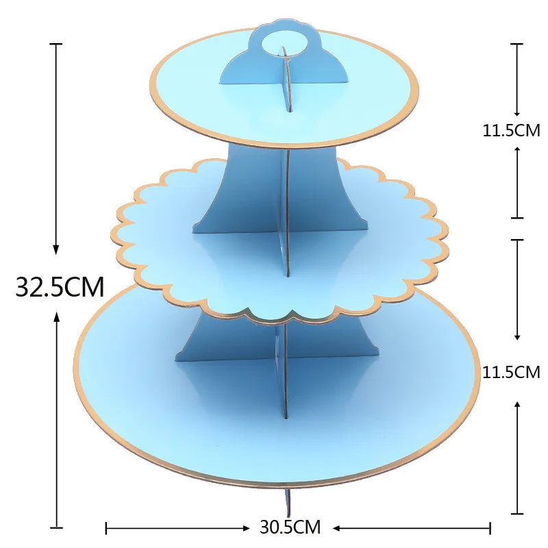 a blue Cake stand Праздничный набор для девочек на день рождения, столовая посуда, серебряная детская скатерть с русалочкой, Детские вечерние столовые приборы, тарелка, чашка - Цвет: a blue Cake stand