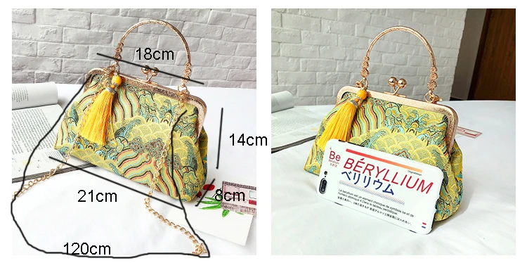 kiss lock women's handbags women bag vintage shoulder cross body bags  (14)