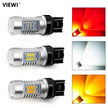 

Neww 21/5w w5w t20 7443 2835 High Bright Steering Lamp Wide Pressure Driving Lamp Refitted to LED Brake Lamp