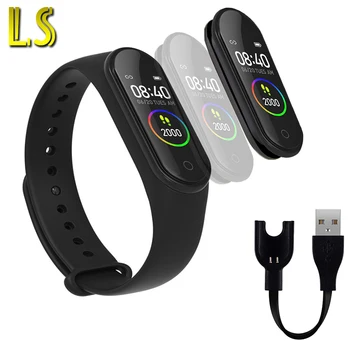 

LS M4 Sport Sleep Tracker Smartband Wristbands Heart Rate Blood Oxygen Bluetooth Bracelet Health Smart Band For Android