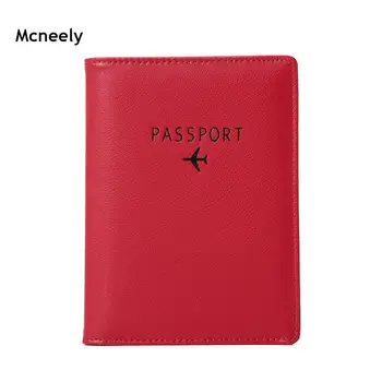 

Mcneely PU Plane Pattern Rfid Protection Passport Cover Universal Size Travel Rfid Passport Holder Case Passport Organizer Case