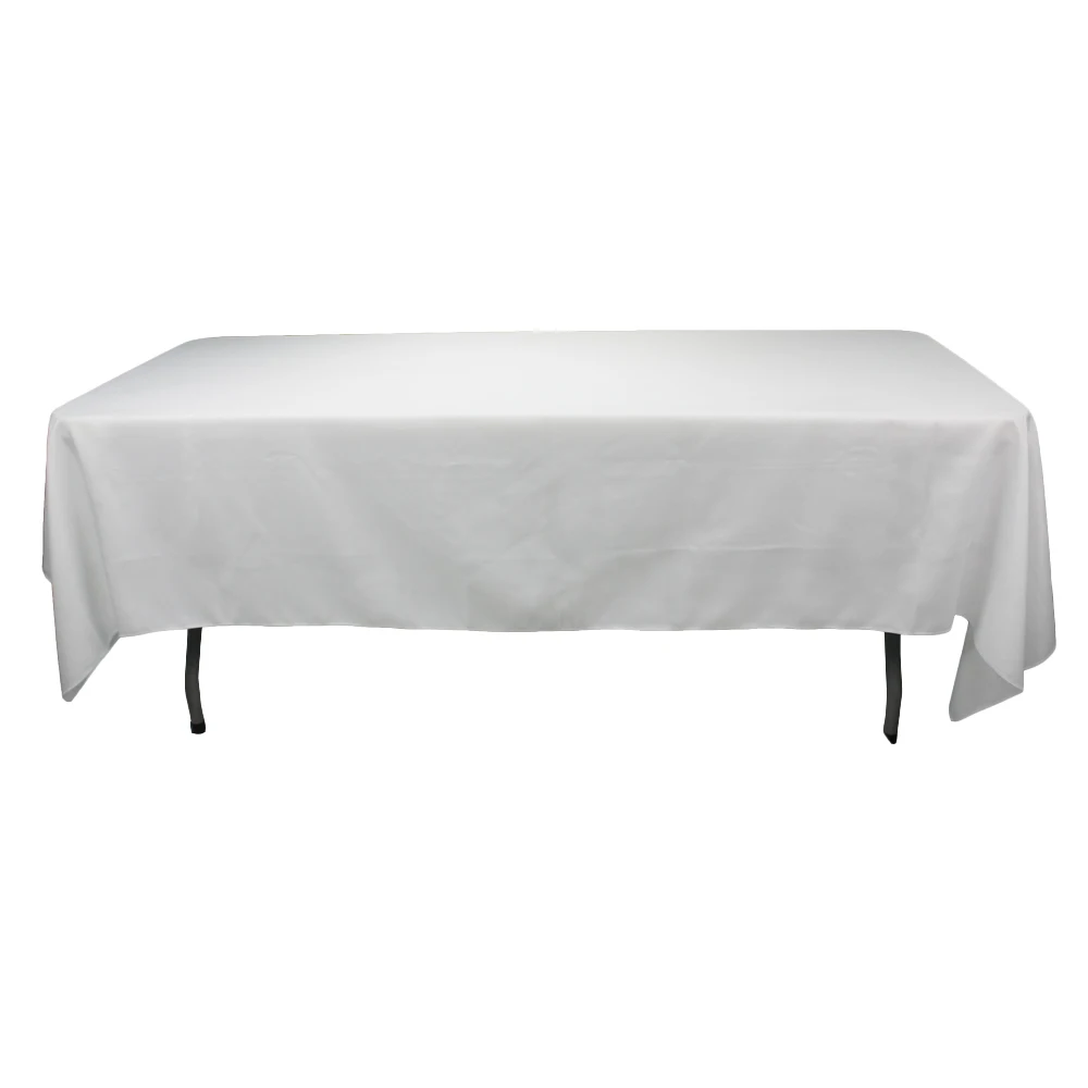 

Solid Color Rectangular Polyester Table Cloth Tablecloth White/Black Tablecloths For Wedding Banquet Party Christmas Decoration