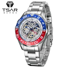 

TSAR BOMBA Luxury Watch for Men 20ATM GMT Hybrid Automatic Movement Sapphire Glass Diver Sport Men Wristwatch relogio masculino