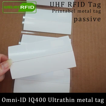

UHF RFID anti-metal tag omni-ID IQ400 IQ 400 915mhz 868mhz Impinj Monza4QT EPCC1G2 6C printable passive RFID Synthetic Label