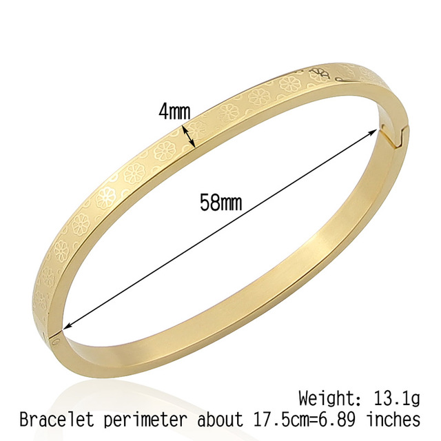 Plant Lotus Leaf Pattern Bracelets,Stainless Steel Jewelry Love Bangle for Women And Children Party Gifts Wholesale