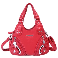 Angel Famo, новые модные женские сумки, мягкие зимние сумки на плечо из искусственной кожи, сумка через плечо, маленькие вместительные сумки, большие сумочки