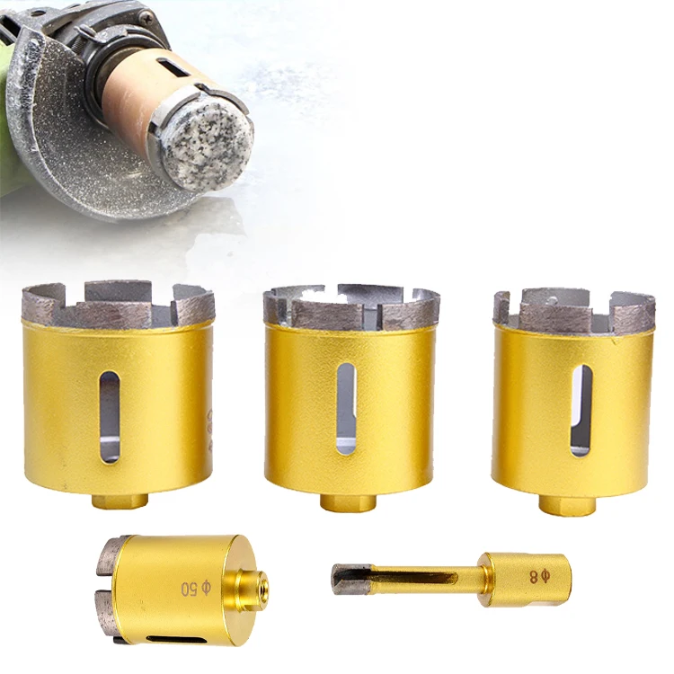 6mm-65mm Diamond Drill Cutter Saw Core Drill Bit M10 Angle Grinder Hole Opener For Granite Marble Brick Tile Ceramic Concrete