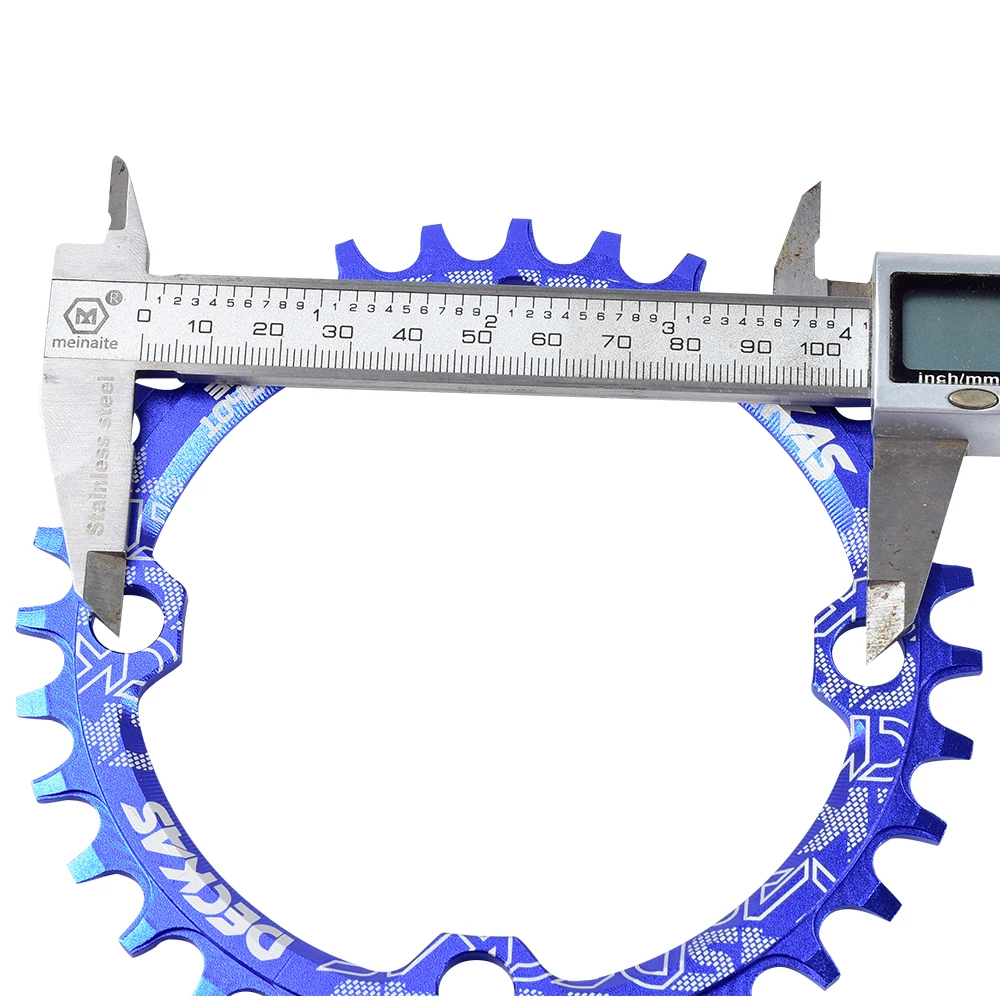 DECKAS MTB Велосипедное овальное узкое широкое кольцо с цепью 104BCD 32T 34T 36T 38T многоцветная цепь для горного велосипеда с одной рукояткой