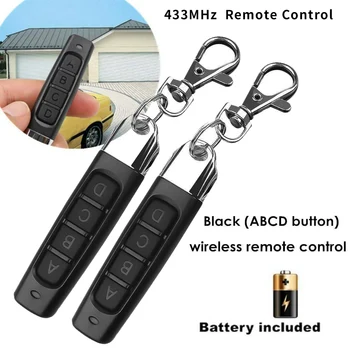 

433MHZ Remote Control Garage Gate Door Opener Remote Control Duplicator Clone Cloning Code Car Key(2PCS)A