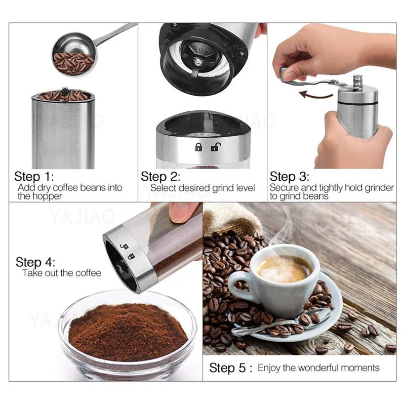 YAJIAO-Portable-Manual-Coffee-Grinder-Transparent-Stainless-Steel-Hand-Crank-Coffee-Machine-for-Travel-Camping-Backpacking (1) - 副本