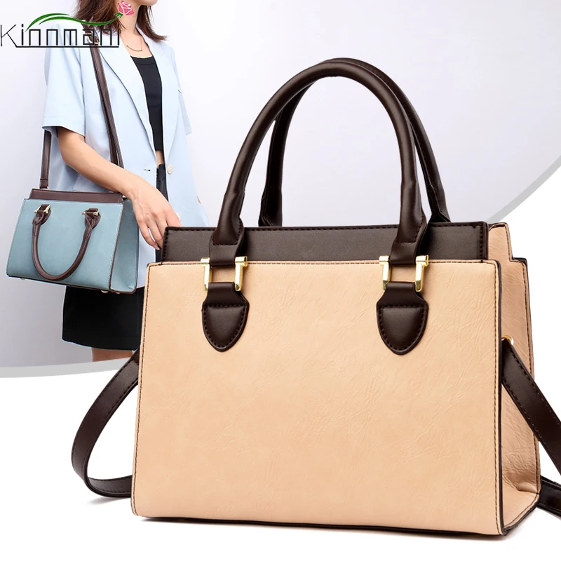 

Women Shoulder Leather Tote Bag Hot Sale Large Capacity Ladies Handbag and Purses Luxury Designer Crossbody Sac for Female Flap
