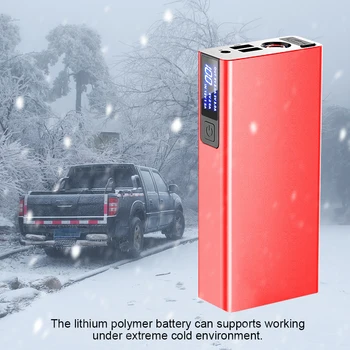 

AOZBZ 12000mAh Q10 Digital Screen Mini Car Emergency Start Power Multifunctional Portable Auto Jump Starter Power Bank