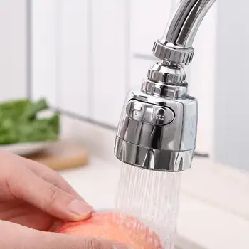 

Innovative Kitchen Accessories Faucet Stainless Steel Splash-Proof Universal Tap Shower Water Rotatable Filter Sprayer Nozzle