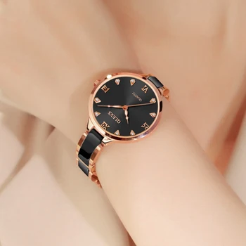 

OLEVS Gorgeous Quartz Watch Ladies Luxury Dial Case Watch Rhinestone Ceramic Strap Ladies Watch