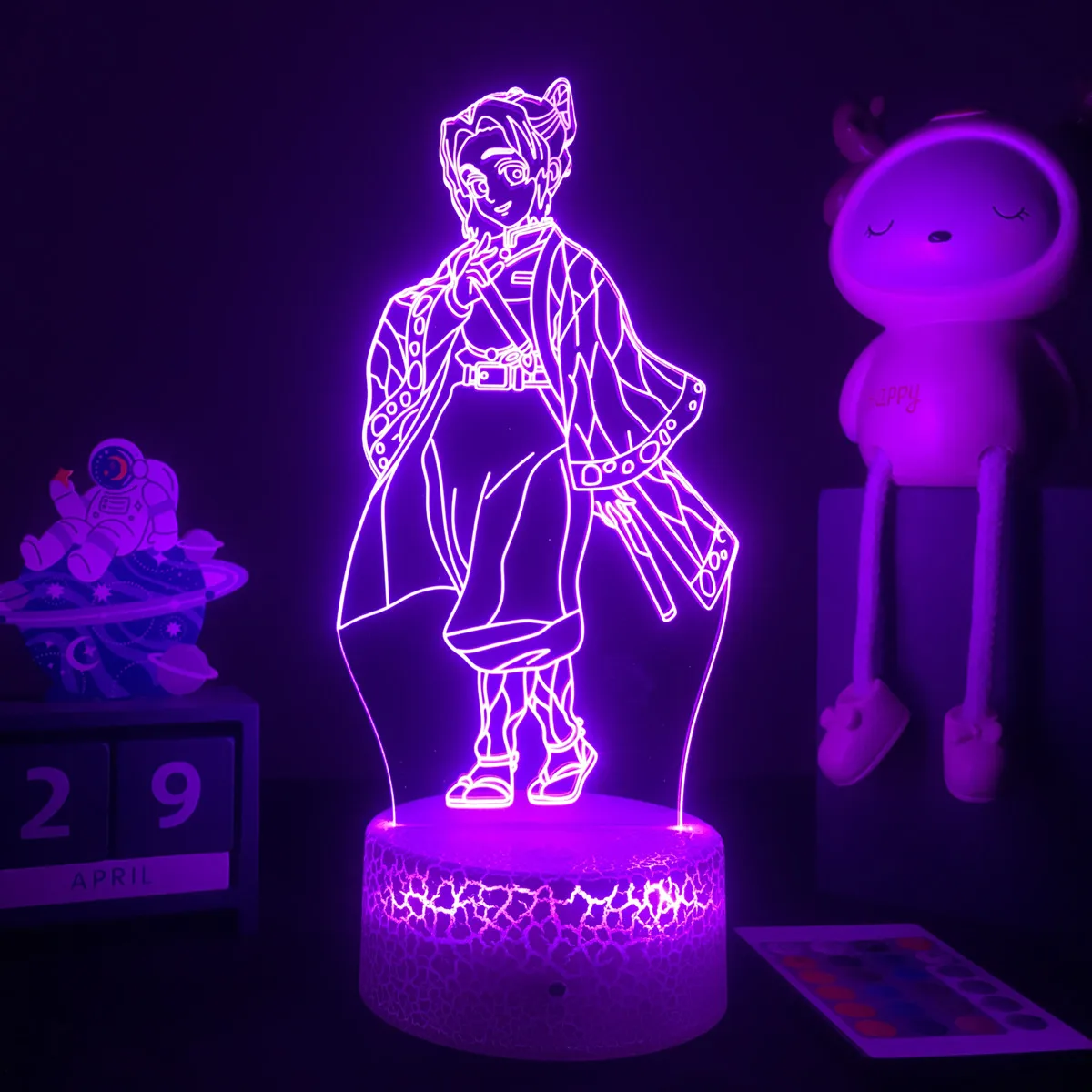 Anime Demon Slayer 3D LED Lamp Rengoku Kyoujurou Figure Night Light for Kid Child Bedroom Decor Cool Kimetsu No Yaiba Dropshippg best night light Night Lights