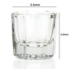 Transprent Acylic Crystal Glass Nail Crystal Cup With Lid Bowl Holder Acrylic Powder Dish Clear White Nail Art Accessory Tools 5