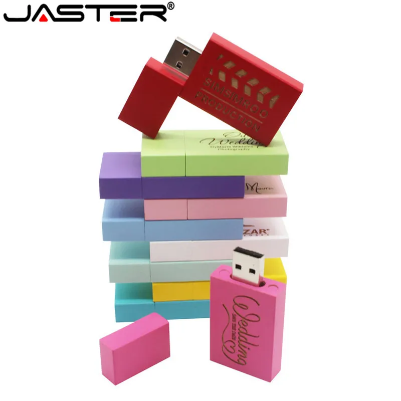Флэш накопитель JASTER экологически чистый из синтетического дерева объемом 4 ГБ 64