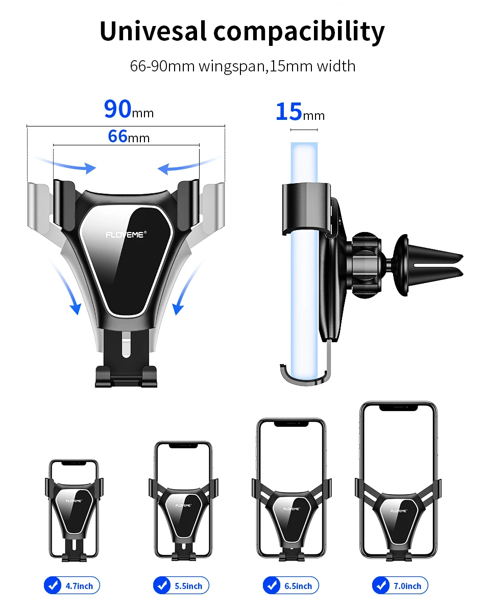 FLOVEME Gravity Автомобильный держатель для телефона Подставка для мобильного телефона Подставка для телефона в автомобиль подставка для смартфонов мобильный телефон для iPhone Xiaomi