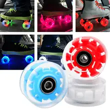 

8pcs Flashing Roller Skating Roller Sliding Skates Skateboard PU Wheels with Bearing Core Universal Durable Replacements