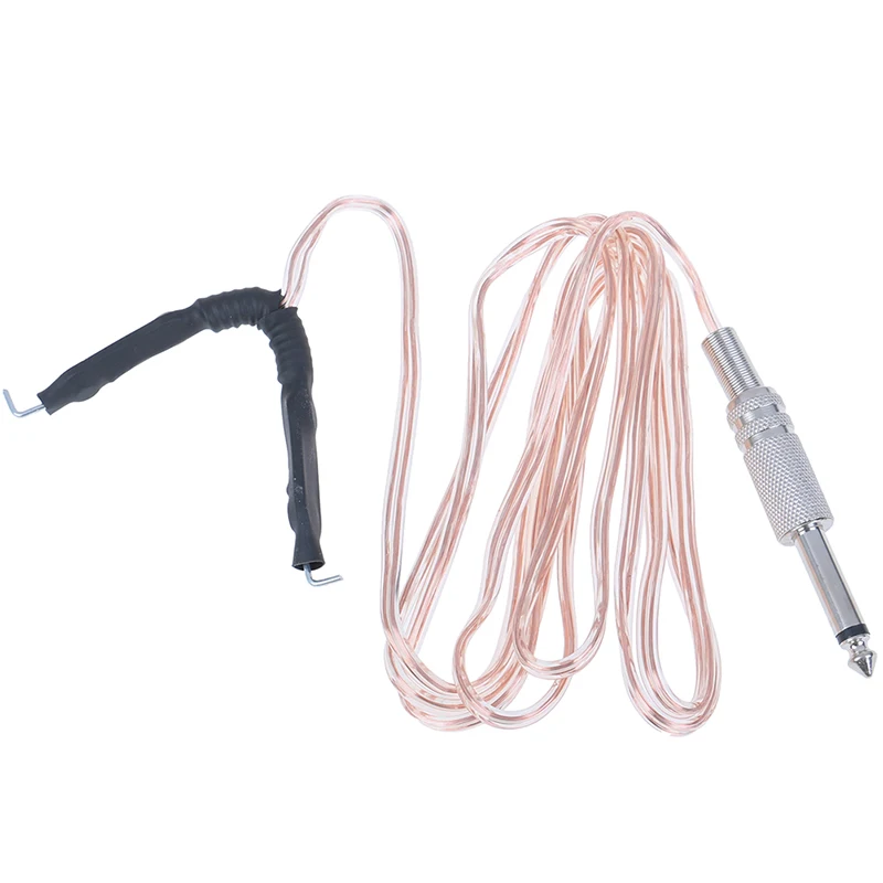 1Pc Professional Metal Head Transparent Microphone Clipcord Tattoo Hook Line For Tattoo Power Supply Machine Kit Switch Pedal