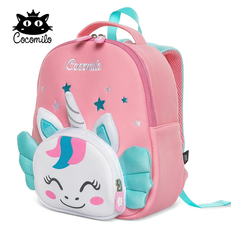 PCK1L-191 Cocomilo бренд 3D мультфильм животных детей школьный детский сад рюкзаки дизайн девочек мальчиков Дети неопрен школьные сумки - Цвет: PCK1L-191