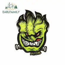 EARLFAMILY 13cm x 11.1cm Spitfire Frankenstein Funny Car Stickers Bumper Trunk Truck Graphics Waterproof Anime 3D DIY Fine Decal