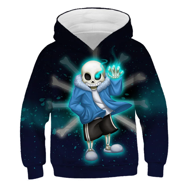 Детская 3D Толстовка с капюшоном Undertale толстовка длинным рукавом детская одежда