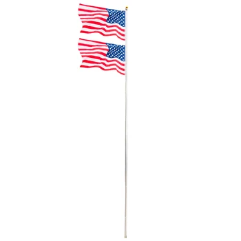 

25ft American Flag Blue Line usa Police Flag USA Flag with Halyard Pole US Flag Flagpole Kit 2 side
