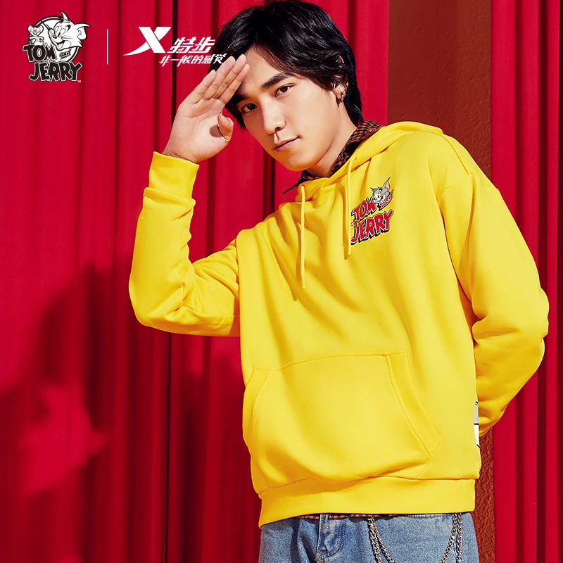 

Xtep Men Fashion Hoodies Cartoon Icon Print Sportswear Autumn Men Casual Sports Tops Hoody Long Sleeve Sweater 980129930417