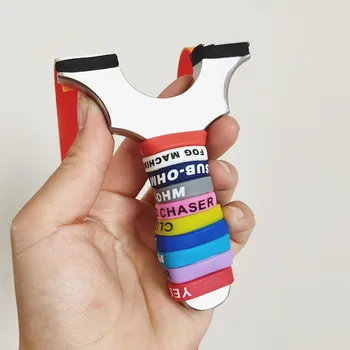 

Customized stainless steel slingshot hunting shooting game powerful catapult adult precision shooting slingshot 2020