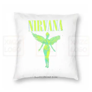 

Niet Ban Neon In Utero Album Xanh Ao Moi Kurt Cobain Dave Grohl Pillow case Women Men
