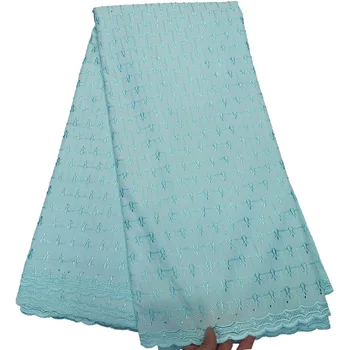 

Swiss Voile Lace for women dresses in Switzerland African dry lace with stones HLS171 So popular wholesale price Cotton Fabric