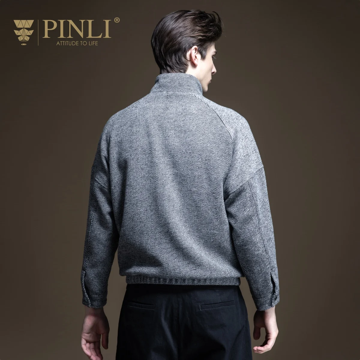 Jaqueta Masculino прямые продажи Стандартный без полиэфира карманы Твердые Pinli осень мужской чистый воротник Повседневная B193304270