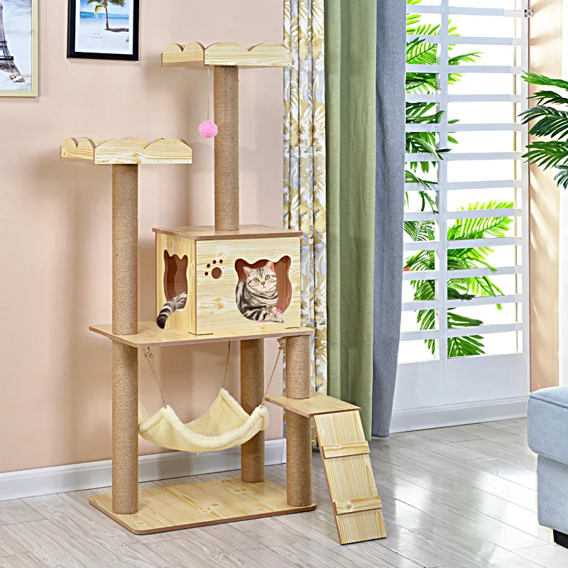 cheap Cat bed house window hammock beds tree cushion pet toys pet products for cat kennel cat home goods climbing frame