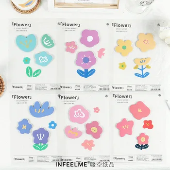 

30 Sheets Kawaii Korean Sticky Note Lovely Flower Daily Planner To Do List Notepad Decorate Bullet Journal Post It Note Paper