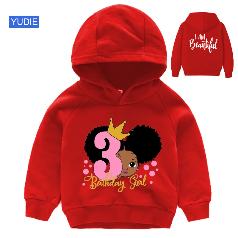 

Girls Hoodies Birthday Sweatshirts My First Birthday Baby Clothes Children Sweater Kids Clothing Cotton Outfit 5th 2th 4th 7th