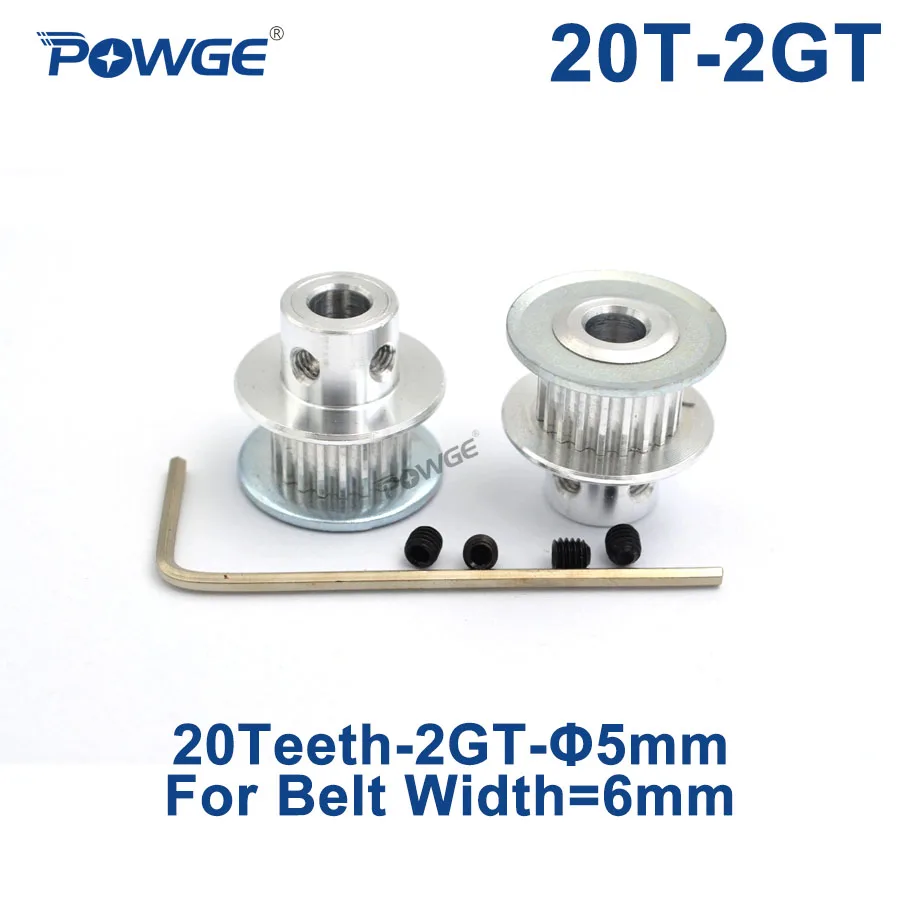 GT2 20 Teeth drive Pulley Wide 10mm Bore 5mm 