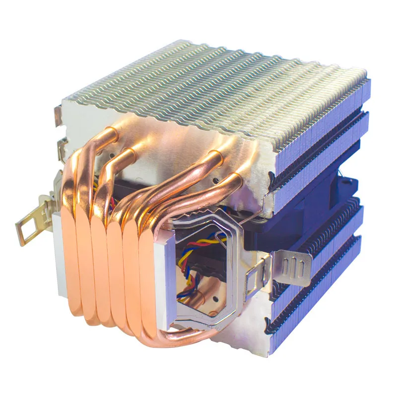Lga X79 X99 Cpu Refrigerador Rgb Intel Amd Processador Dissipador de Calor 6heatpipe 90 mm 3pin Cpu Ventilador de Refrigeração do Radiador para 775 1155 1366 Am3 Mais Am4 Ventiladores e resfriadores - Imagem 6