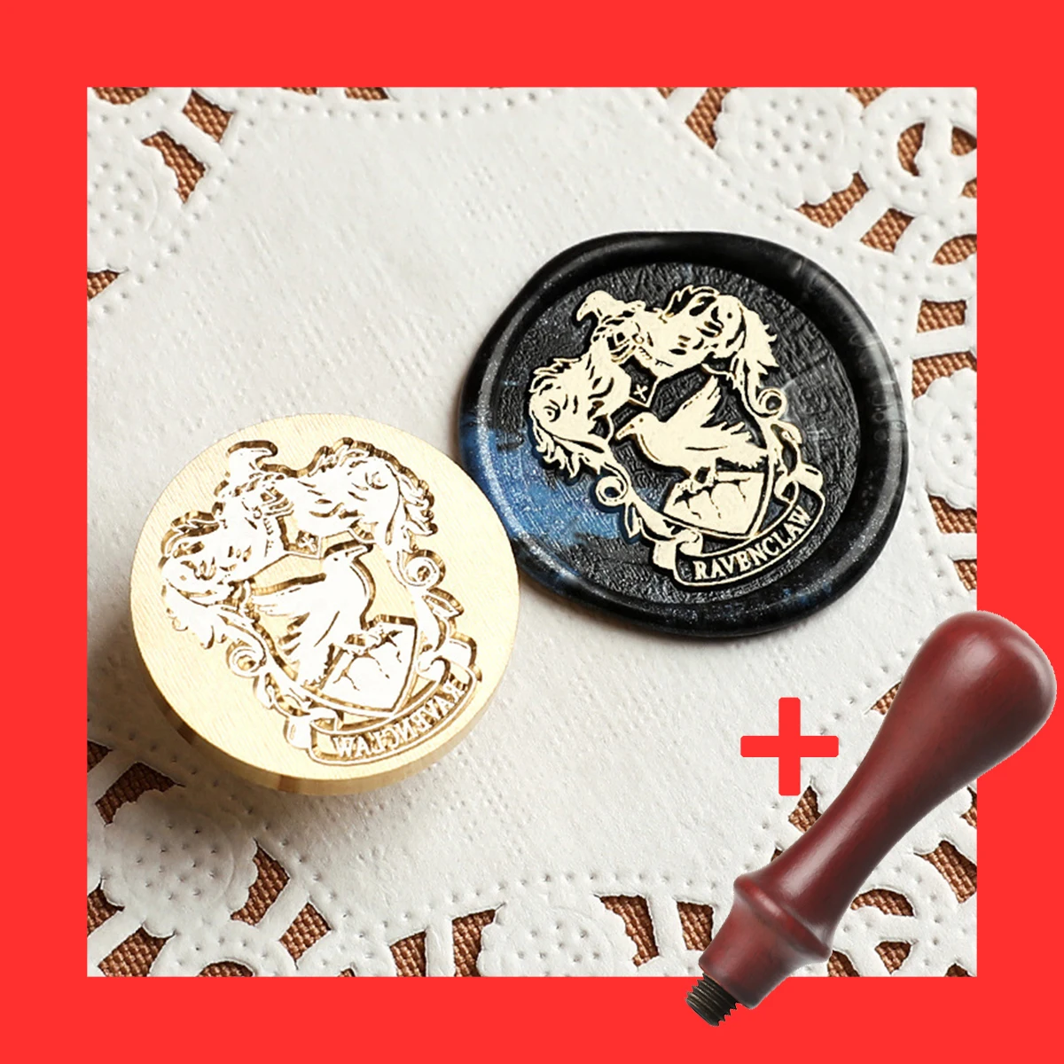 3D Embossed Wax Seal Stamp 30mm Magic Sealing Stamp Head Wizard School Badge Dense Stamp 943 Magic Owl Post Gift Scrapbooking 