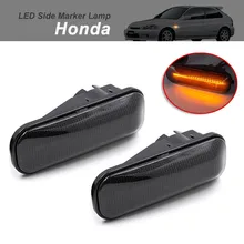 

Waterproof Side Marker Light For First Generation Honda CR-V 1997-2001 Front Fender Smoke Lens 2pcs Car Led