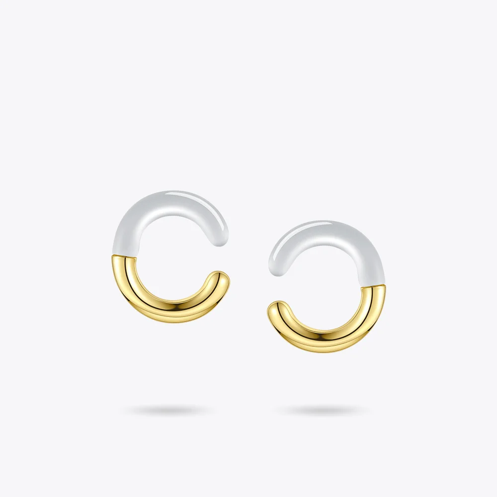 Женские серьги-каффы ENFASHION C-образной формы минималистичные серьги в стиле