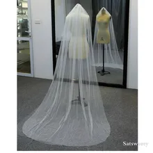 Высококачественная свадебная вуаль из тюля в горошек для женщин, 1 слой свадебной вуали с гребнем